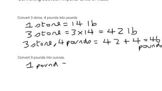 Year 7: Converting between imperial units 1