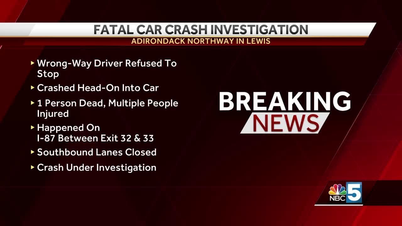 wrong-way driver causes fatal crash - YouTube