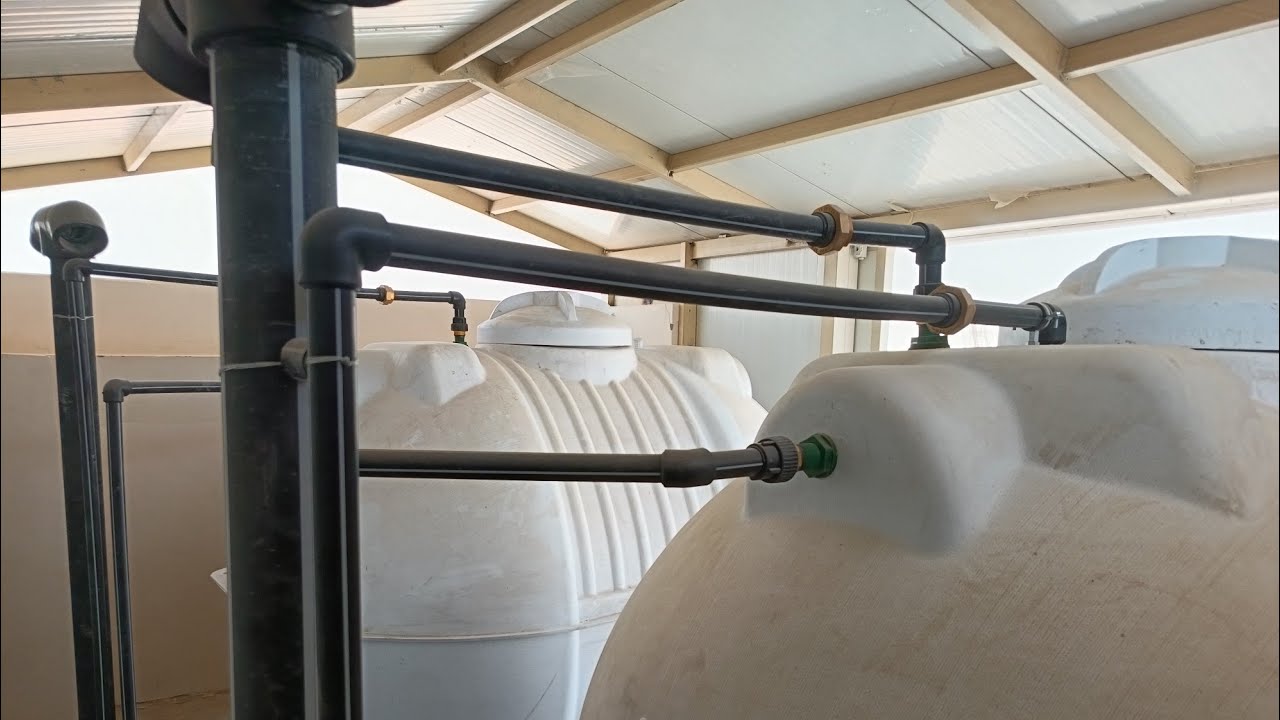 Rooftop Water Tank Plumbing: 2 Tank Connection + Pressure Pump Installation Full Guide