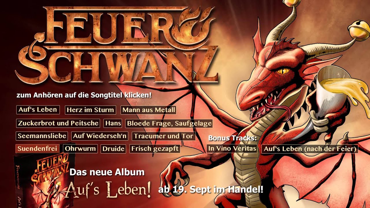 Feuerschwanz "Auf's Leben" Album Player
