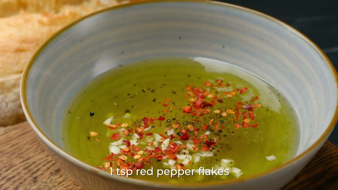 Crushed Red Pepper Dipping Oil  Recipe