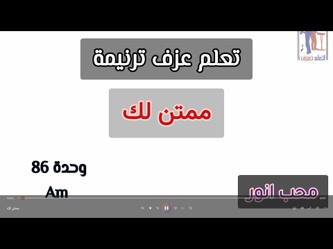تعلم عزف ترنيمة ممتن لم ومفيش كلام بالايقاع محب انور