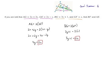 Example: Medians of a Triangle