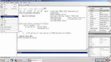 Example datasets included in Stata 12