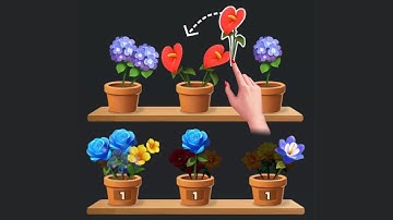 Floral Sort 3D Gameplay | Adorable Flower Triple Match Puzzle