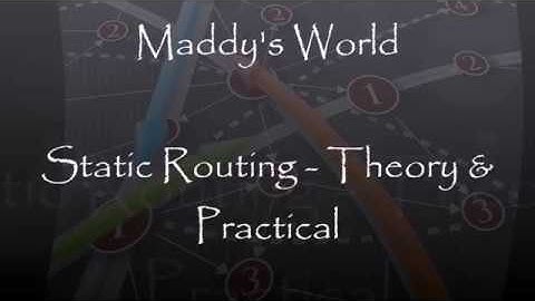 Networking - Static Routing : Theory & Practical [CCIE] - Part 1