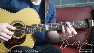 Video thumbnail of "Let's stay together - Al Green Fingerstyle"