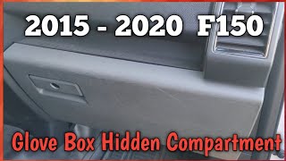 HIDDEN COMPARTMENT In Your 2015-2020 Ford F150 Glove Box!