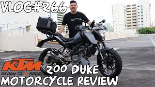 Vlog#266 KTM 200 DUKE Motorcycle Review Singapore