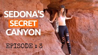 Hiking in Sedona's Secret Canyon Caves!  I Episode 3