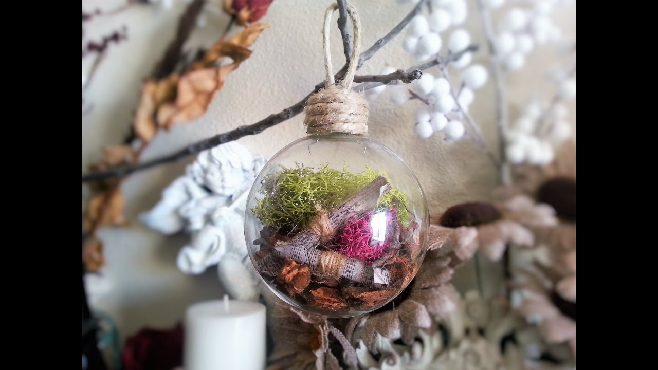 DIY Christmas Glass Ball Ornament "FOREST" from Ivanka's little
