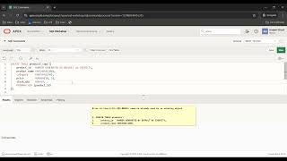 Oracle APEX - SQL Commands