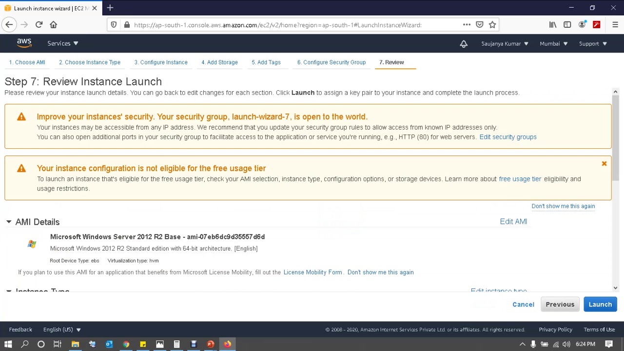 How To Create / Launch Windows Server EC2 Instance | Amazon AWS For The ...
