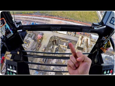 Крановщик. О стропалях и работе на высоте. The work of the crane operator.