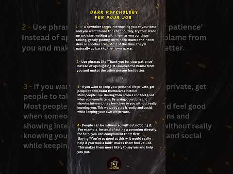 These Dark Psychology