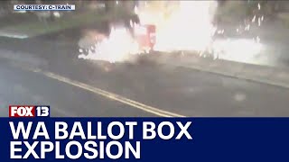 New video shows Vancouver, WA ballot box explosion | FOX 13 Seattle