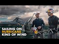 Sailing on hurricane kind of wind fantela brothers breaking their record in sailing 49er