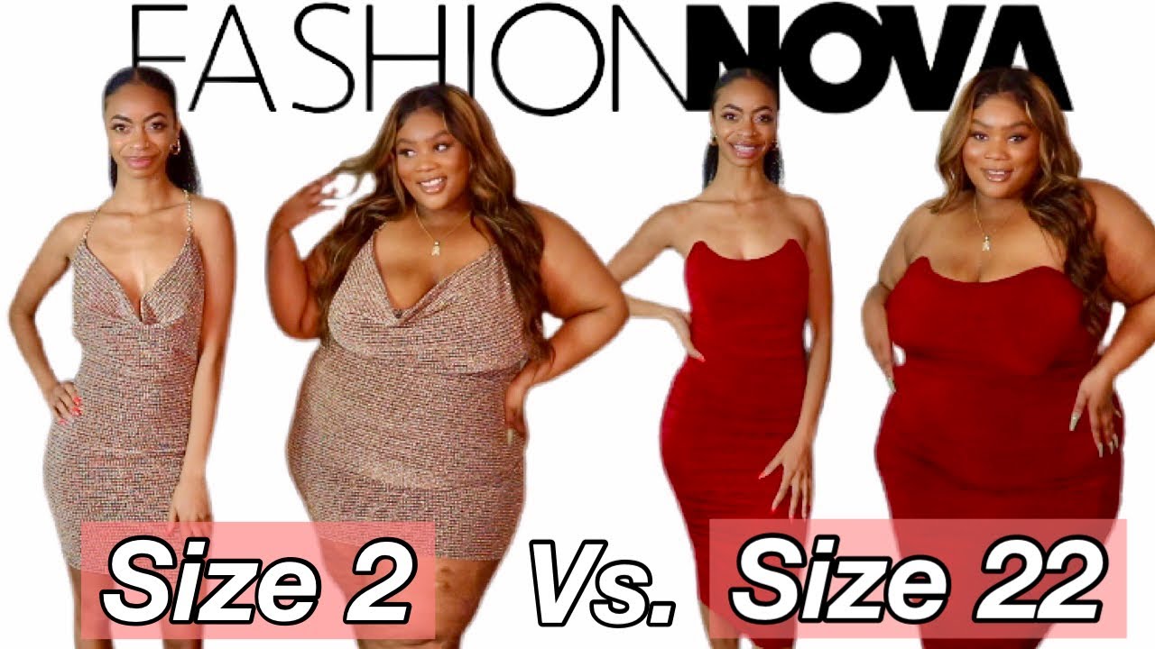 Size 2 & Size 22 Try On The Same Fashion Nova Outfits