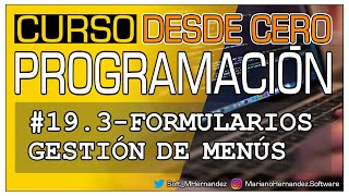 ‍💻Curso de Programación DESDE CERO con Lazarus Free Pascal - #19.3-FORMULARIOS - Gestión de Menús