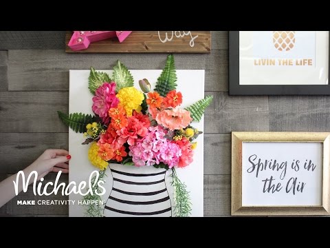 How to Make a Floral Canvas | Michaels