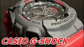 CASIO G-SHOCK GA-140-4AJF ブラックXレッド