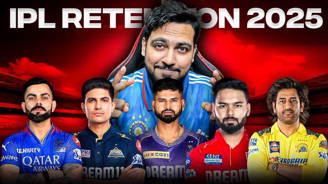 IPL 2025: Bold Retention Predictions for CSK, RCB, KKR, GT & PBKS! | RtxVivek