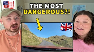 Americans React: Hardknott & Wrynose Pass  UK's Most Dangerous Road?