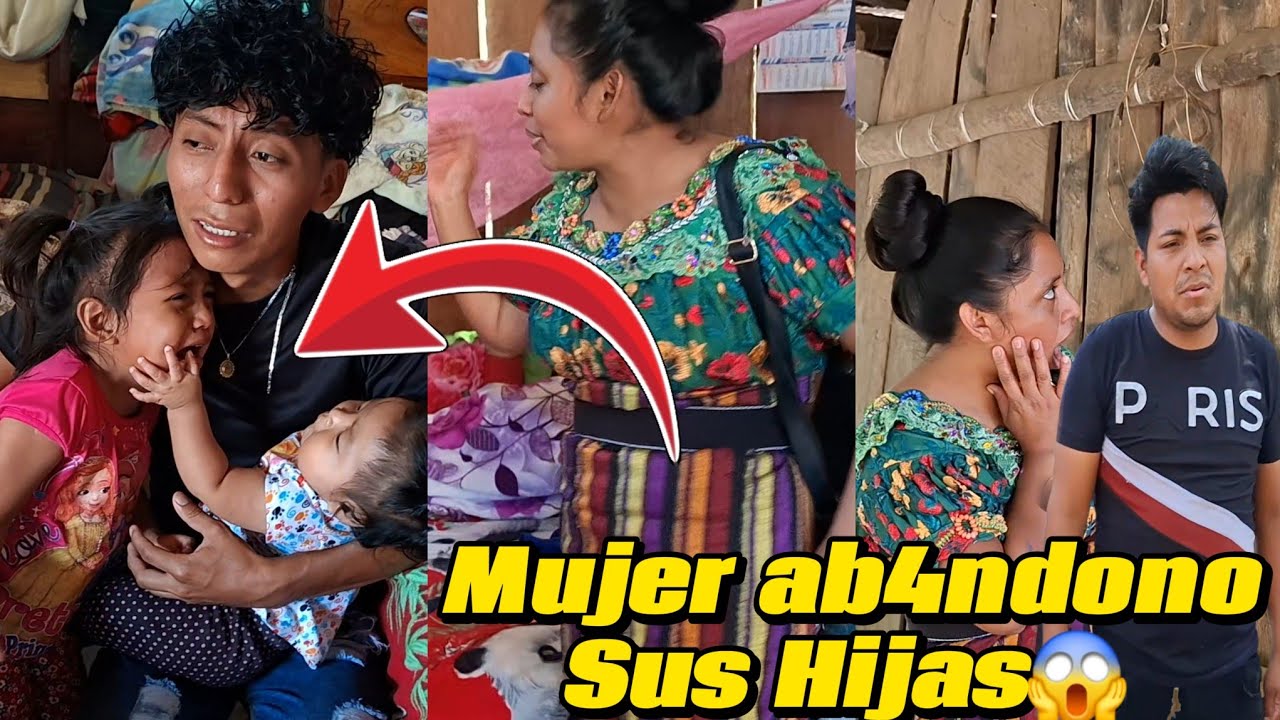 😭Mujer abandona Su Esposo Con Sus Hijas😭Por Amor Del Dinero💔