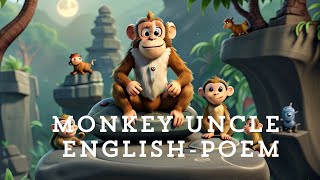 Monkey Uncle | ENGLISH-POEM | KIDS POEM