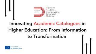 Innovating Academic Catalogues in Higher Education: From Information to Transformation