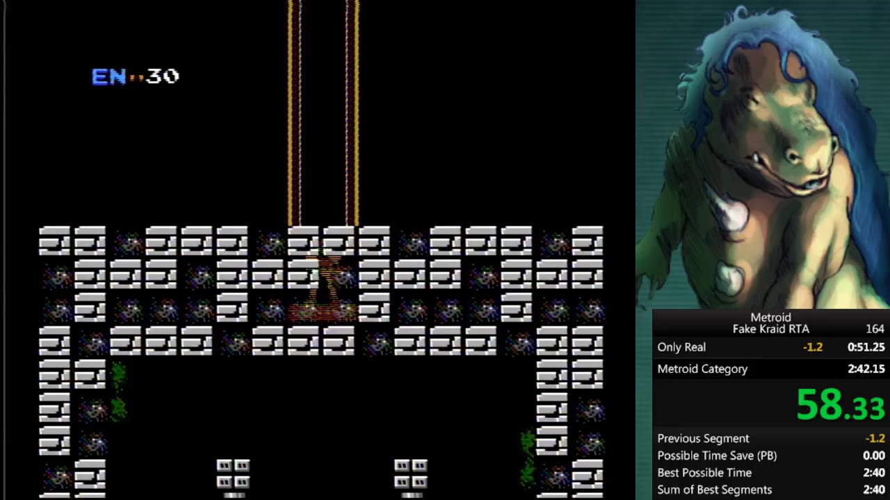 Metroid (NES) Fake Kraid RTA Speedrun in 2:32.64 - YouTube