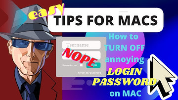 How to turn off login password on Mac 🖥️ 💻MAC for BEGINNERS ! Easy Simple