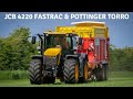 JCB Fastrac 4220 & Pottinger Torro forage wagon