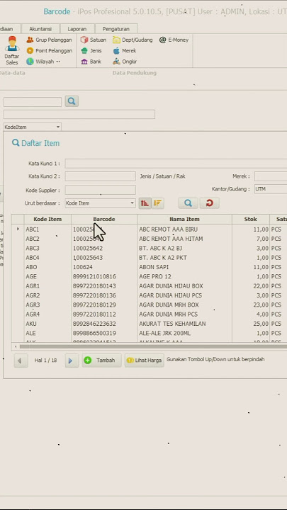CARA CEPAT CETAK BARCODE HARGA IPOS5 MUDAH #ipos5 #barcode #barcodeprinter