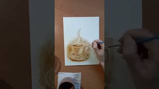 Горнятко кави, малюнок кавою | Сup of coffee picture