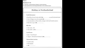 Listening B1, PET 6, Test 4, Part 3