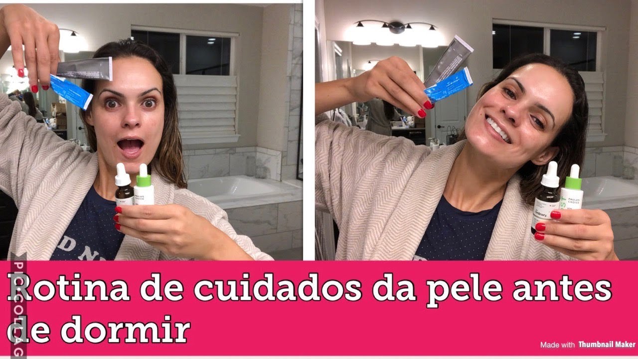 Rotina de cuidados com a pele à noite!