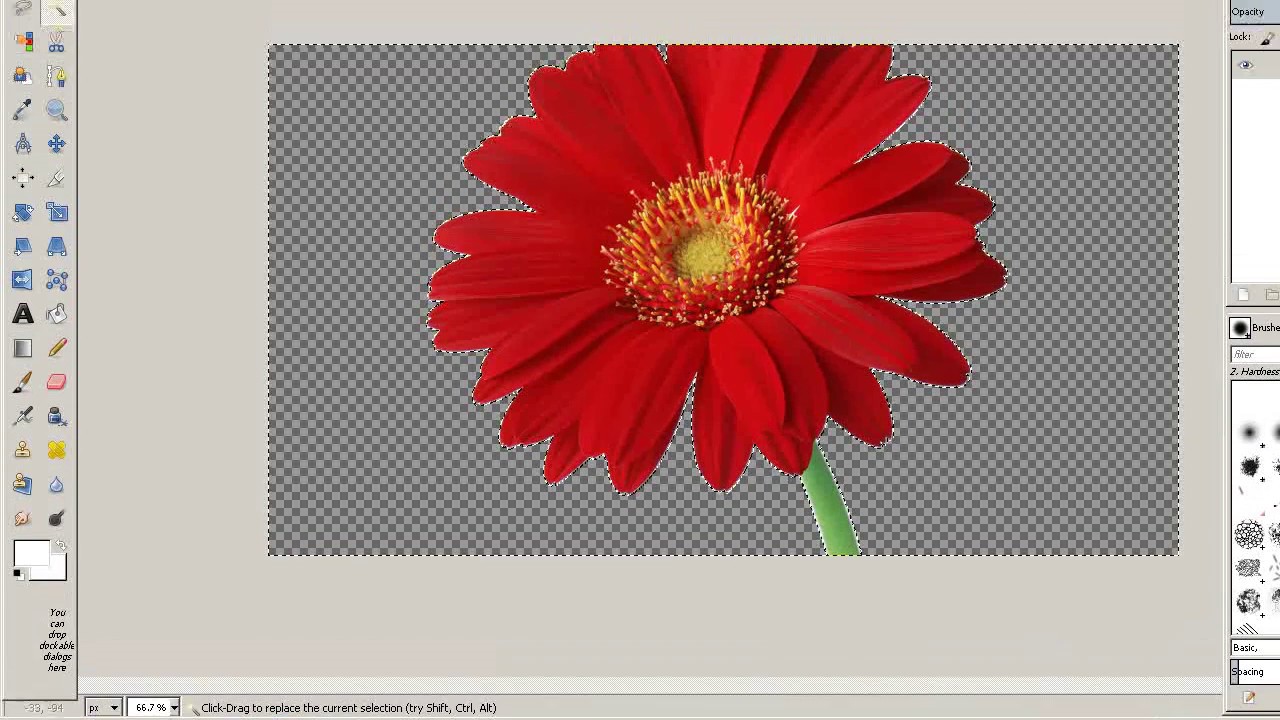 How to remove the White Background of an image in GIMP ( JPEG to PNG