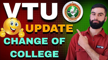 Vtu Update 😲| Change Of College| Good News For Students 😊