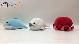 1022Ks-14 Marine 6 Td Animals Super Soft Plush Toy