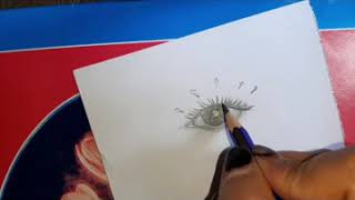 كيفية رسم العين بطريقه سهله وبسيطه