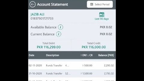 How to view account statement using HBL app | How to check transaction history in hbl app | HBL app