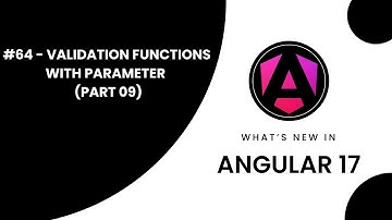 Learn Angular 17 in Arabic | #64 Master Angular: Validation Functions with Parameter (Part 09)