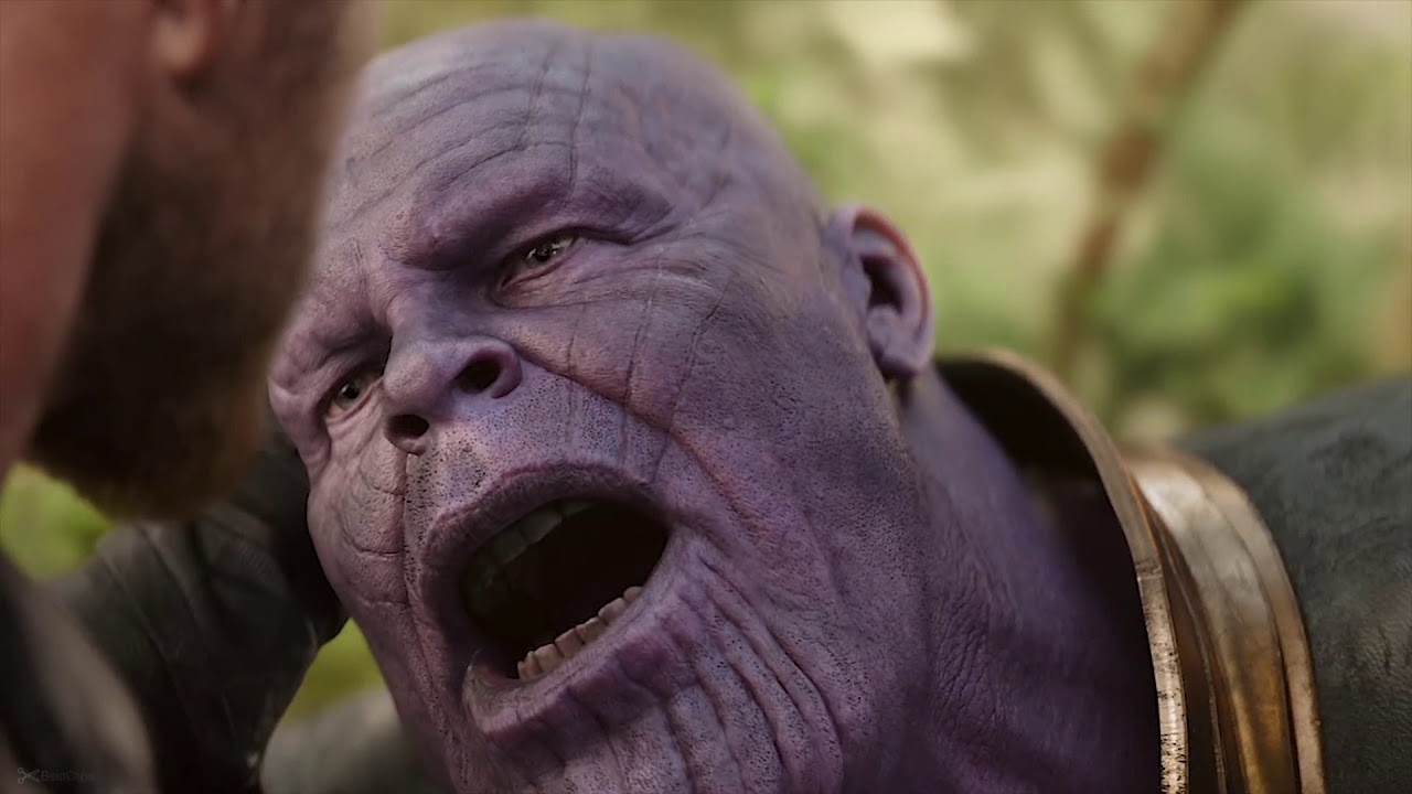 Thanos Vs Thor Fight Scene Thanos Snaps His Fingers Avengers Infinity