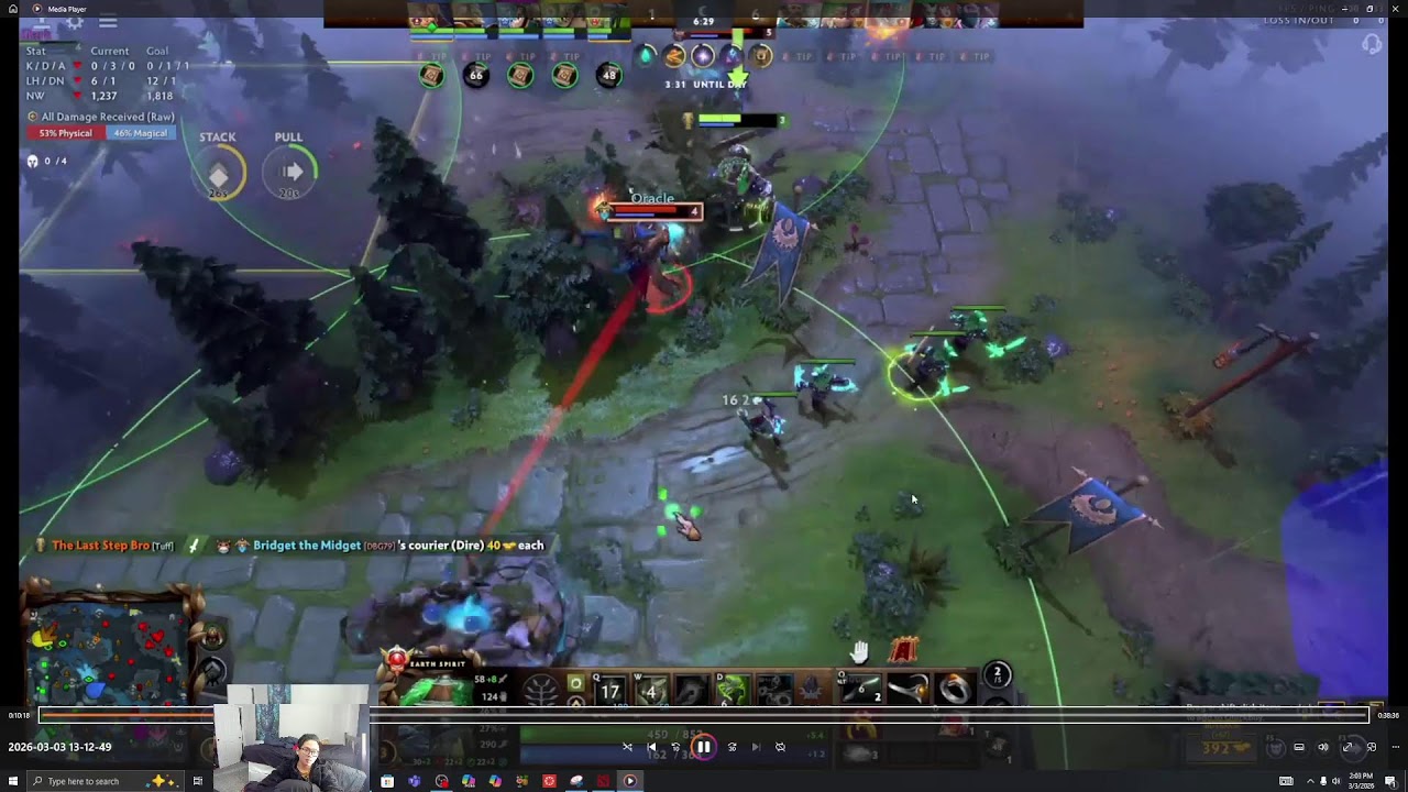 Grandmaster Earth Spirit | High-MMR Support Gameplay | Dota 2 Ranked | Patch 7.40c