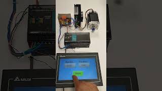 PLC + HMI Control a Stepper Motor