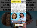 First Black Woman to Discover a Periodic Element! 🧪 #BlackHistory #Science #Shorts
