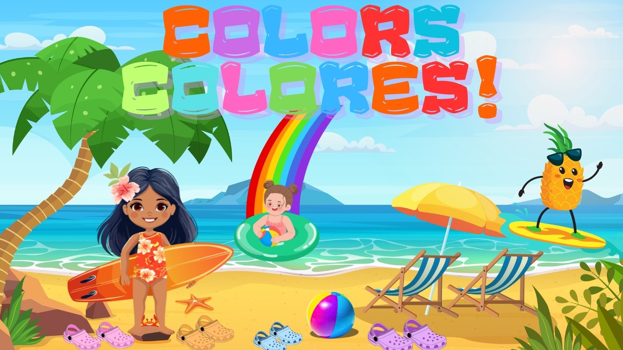 Colors Song for Kids in English & Spanish |Bilingual Colors Song for ...