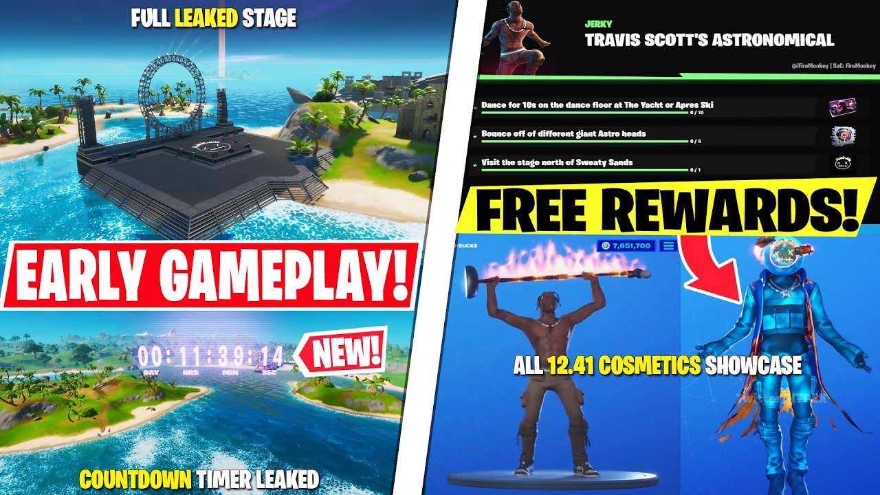 NEW Astroworld Stage EARLY GAMEPLAY! *Travis Scott Challenges/REWARD* Event SECRETS & 12.60 Update!