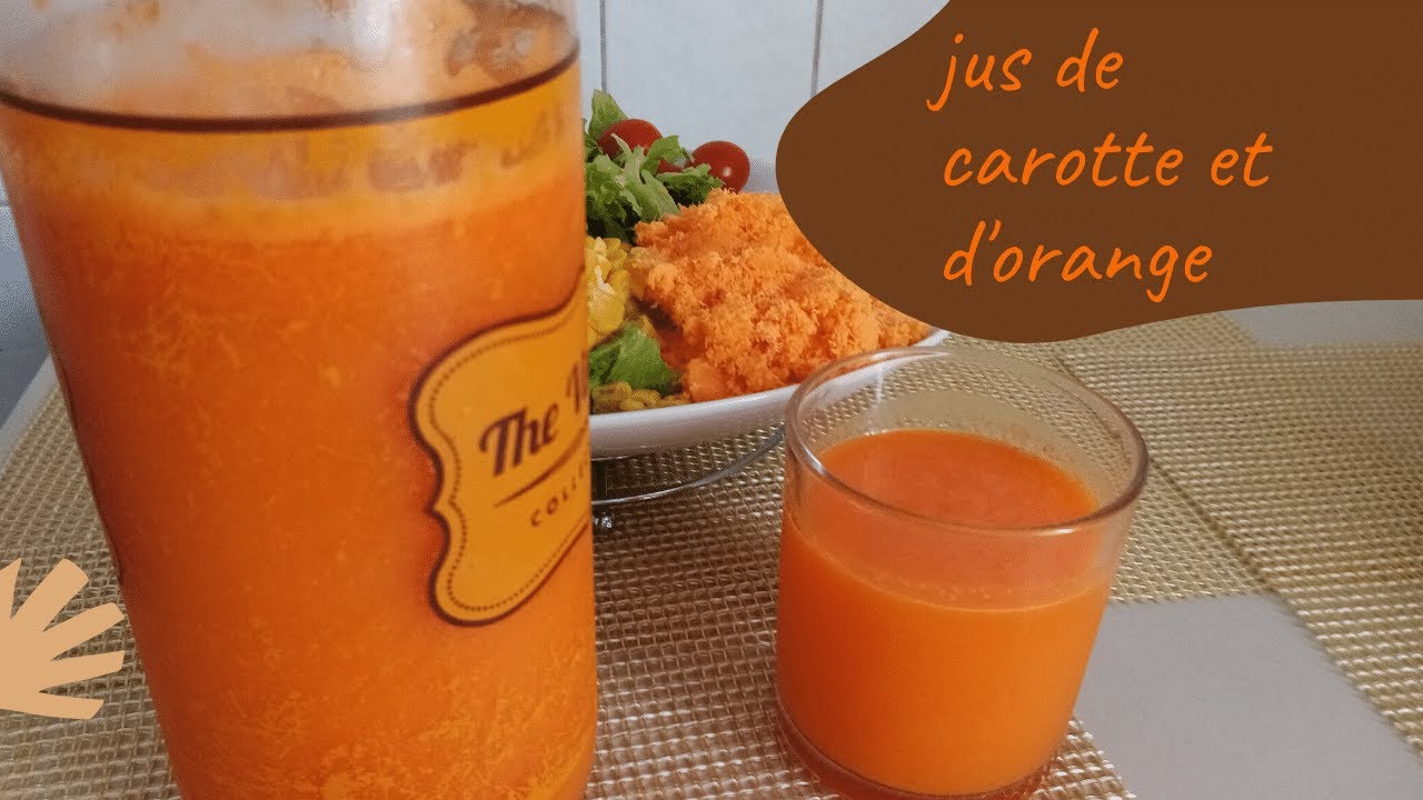 Jus orange carotte facile et rapide : découvrez les recettes de Cuisine  Actuelle